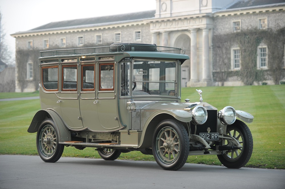 1912 silver ghost double pullman limousine