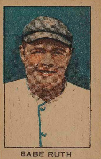 1920 W519-2 Strip Card Babe Ruth -- Unnumbered Hand-cut