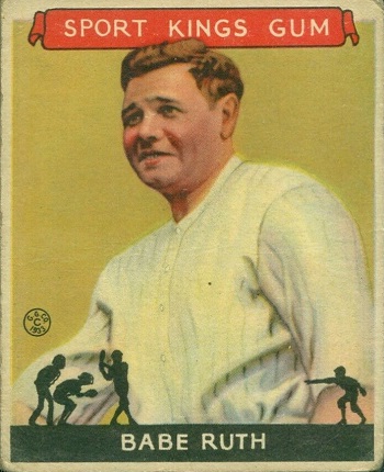 1933 Goudey Sport Kings Babe Ruth