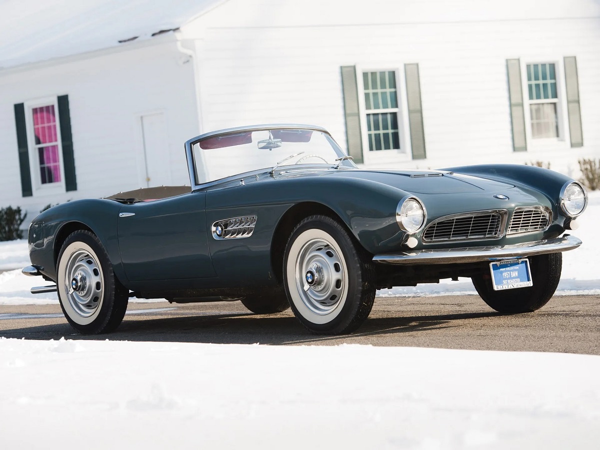 1958 bmw 507 series II roadster outdoor on a sunny day