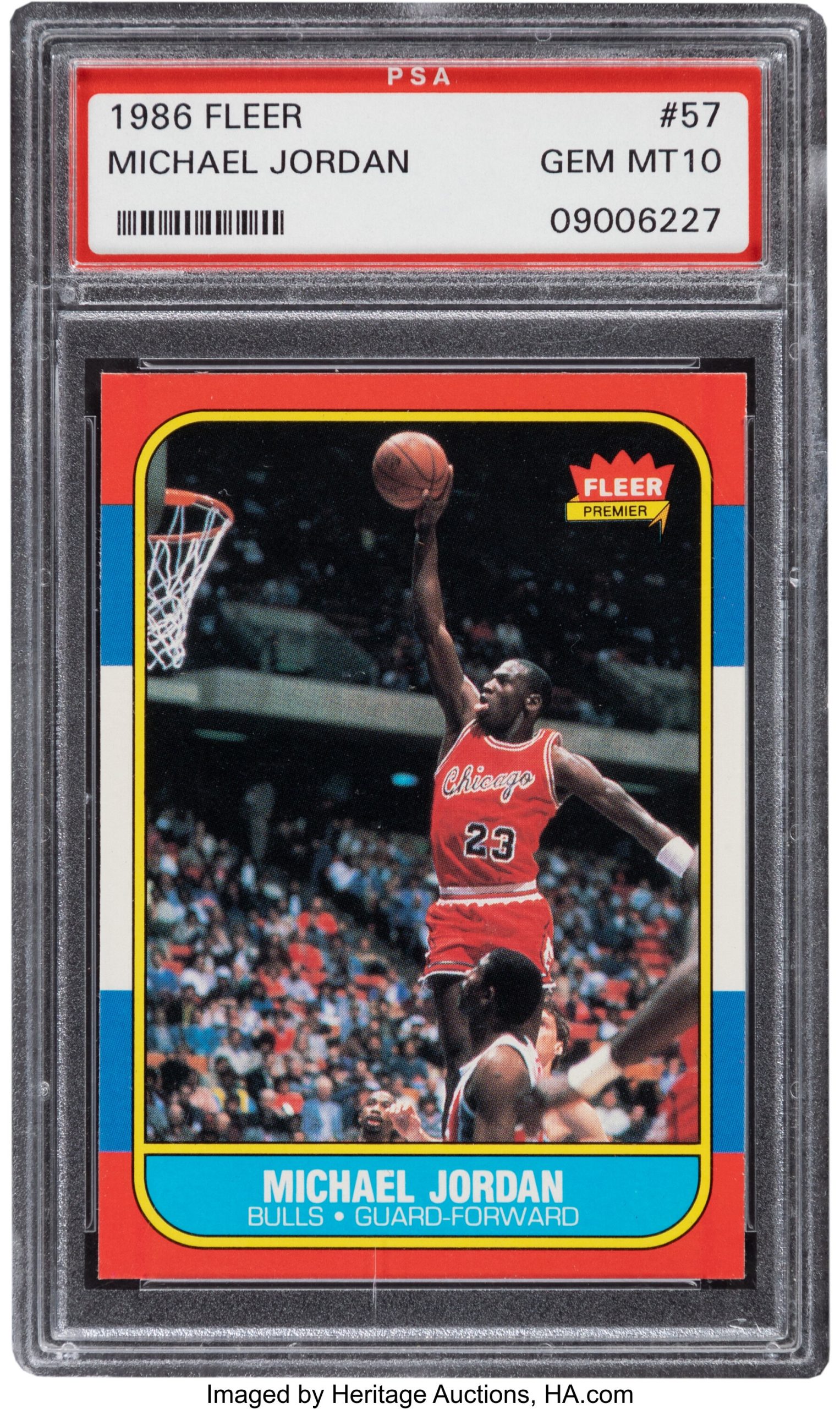 Michael Jordan 1986 Fleer Rookie Card