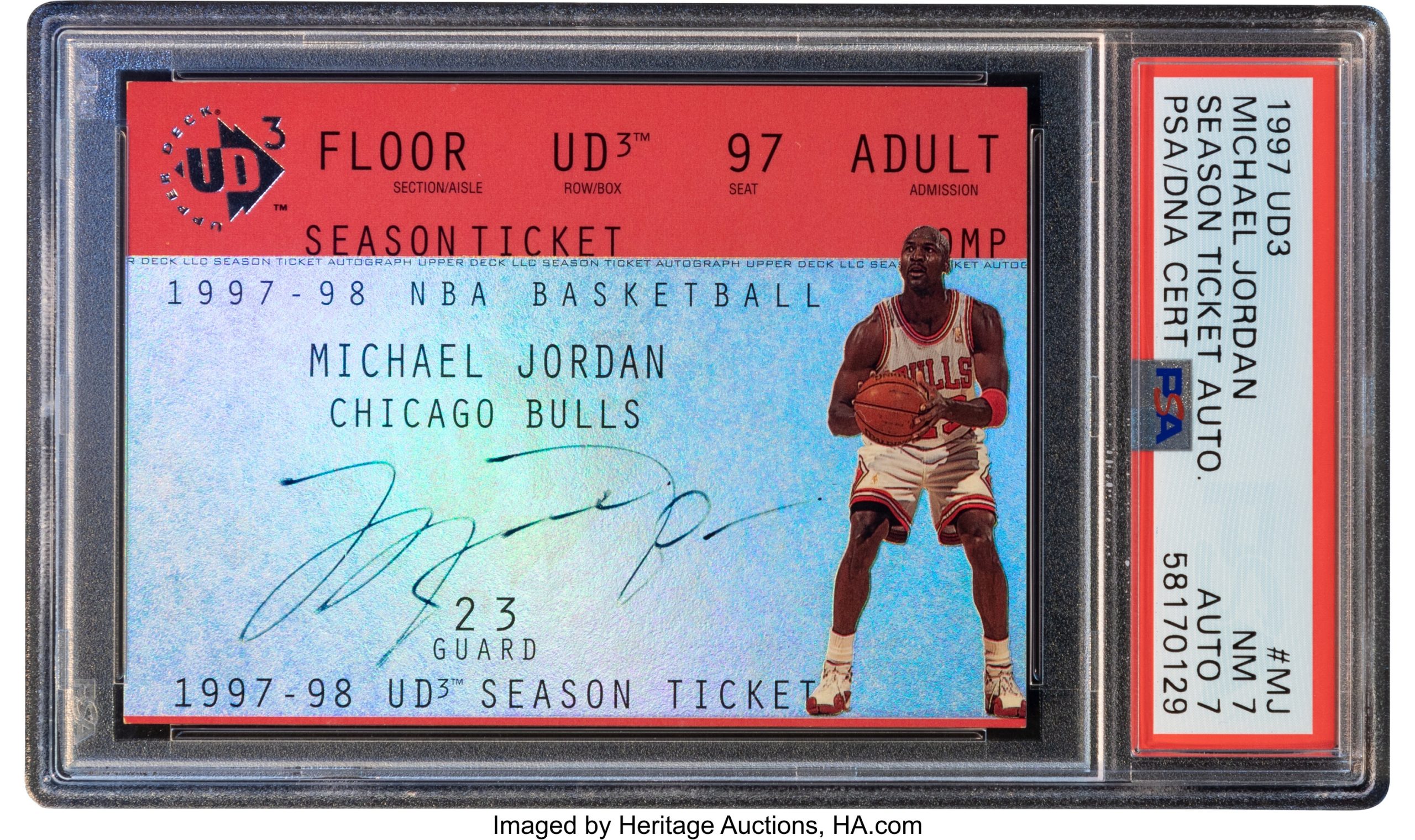 1997 MJ UD3 Card