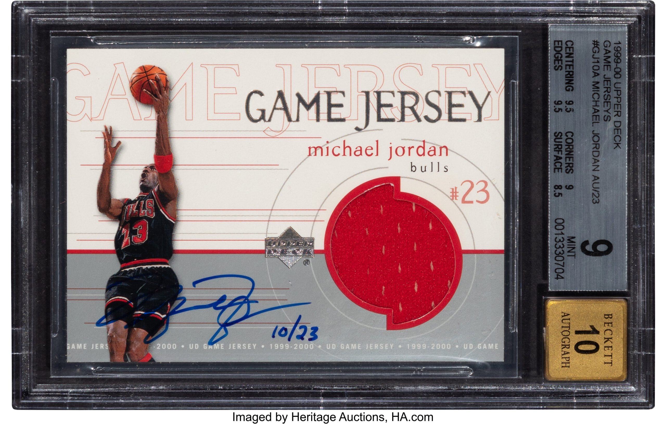 1999 MJ Upper Deck Jersey Autograph