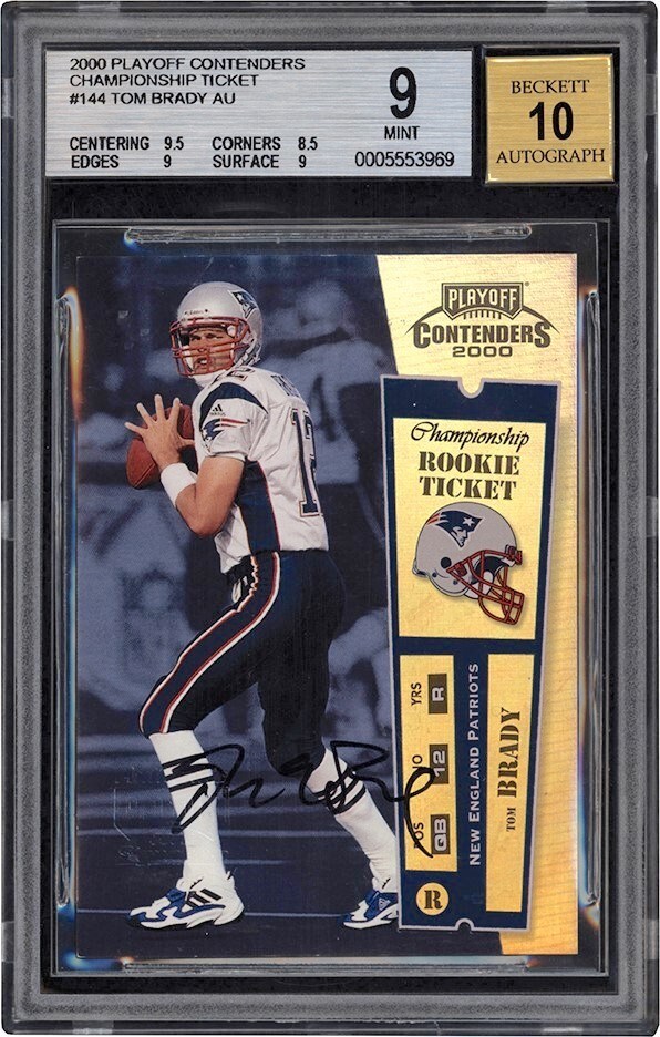 2000 Playoff Contenders Championship Ticket Autograph Tom Brady - $3,107,132
