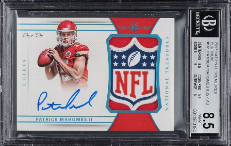 2017 NFL Shield Patrick Mahomes Rookie Auto