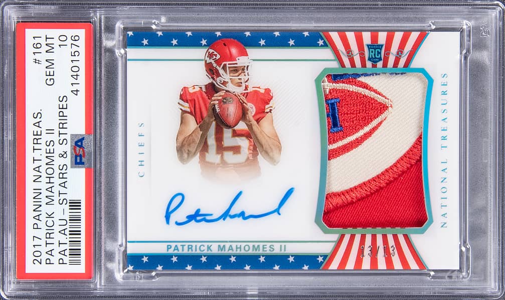 2017 Panini National Treasures “Stars & Stripes Patch Auto”