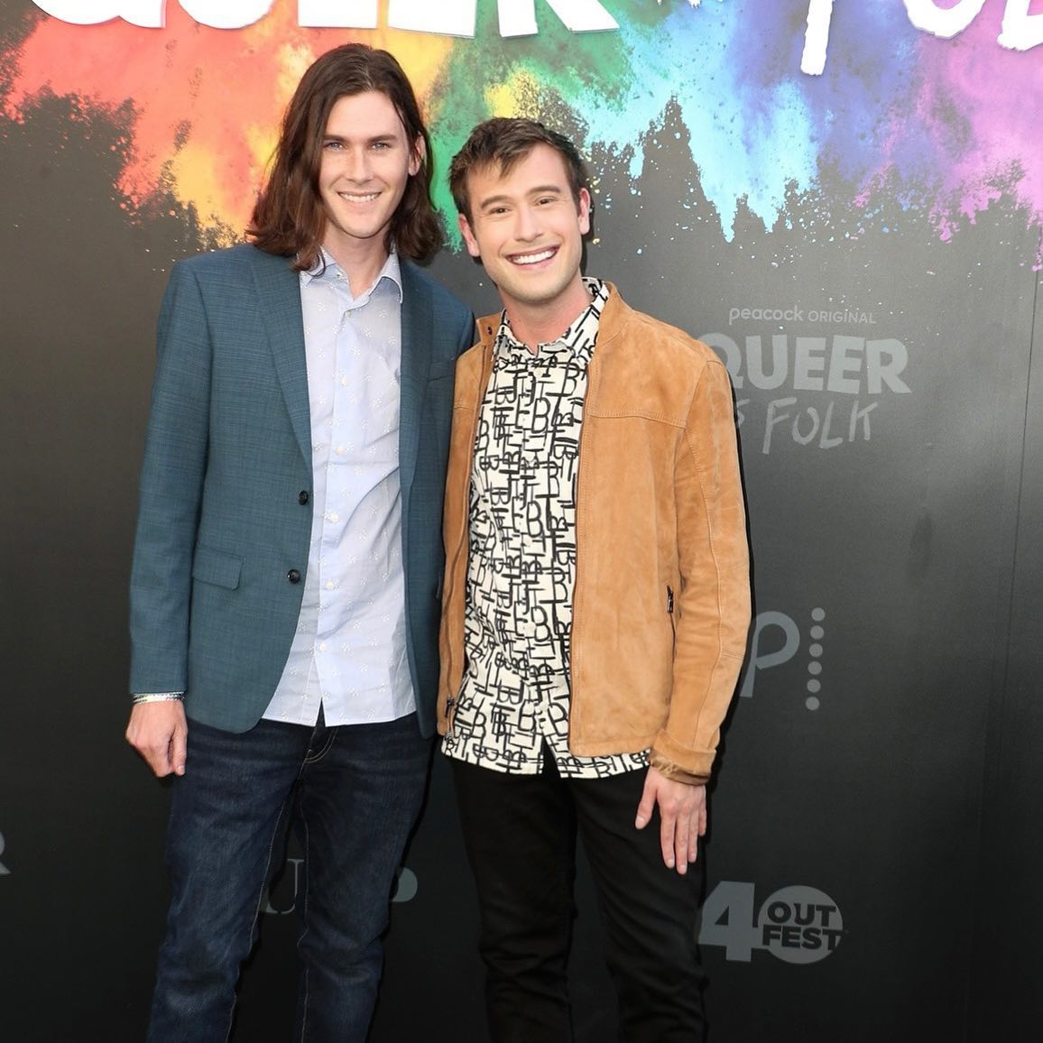 Tyler Henry and his boyfriend Clint at the Queer as Folk premiere