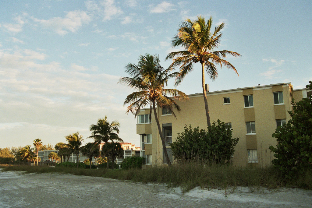 Residential building by the beach in Longboat Key, Florida