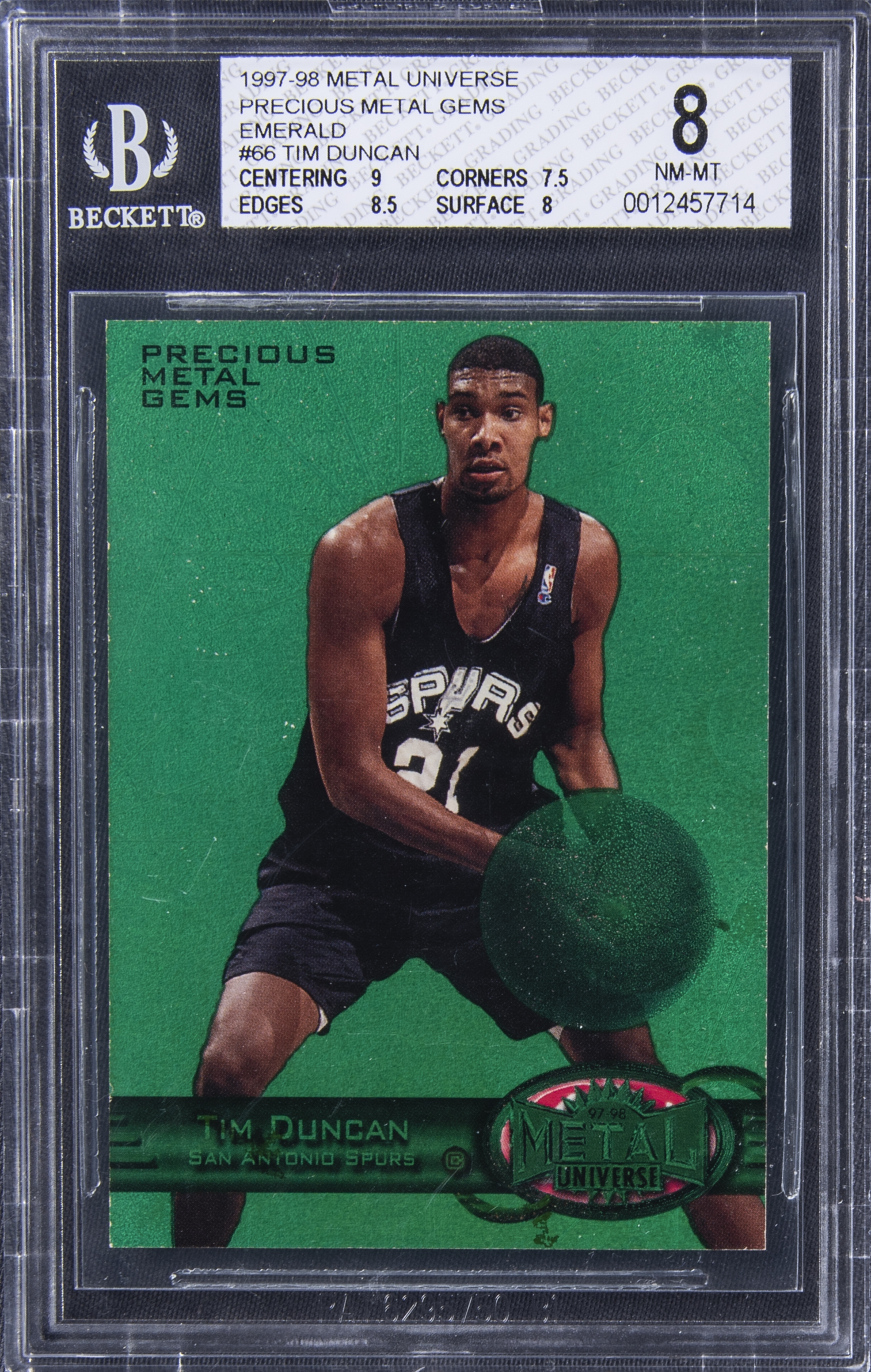 The Most Expensive Tim Duncan Basketball Card Ever Sold