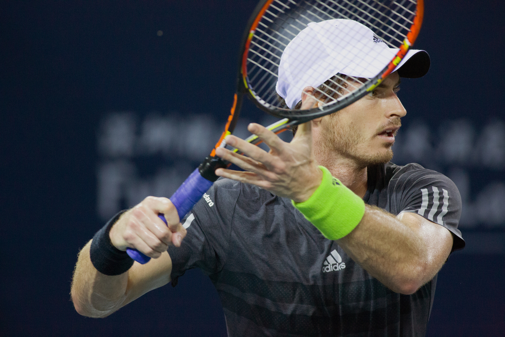Andy Murray in his win over Somdev Devvarman of India in ATP Shenzhen Open