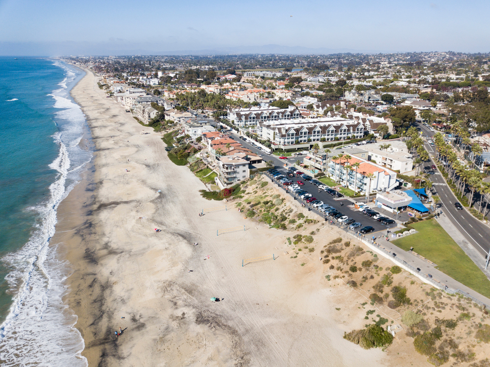 Carlsbad, California beach waves landscape view