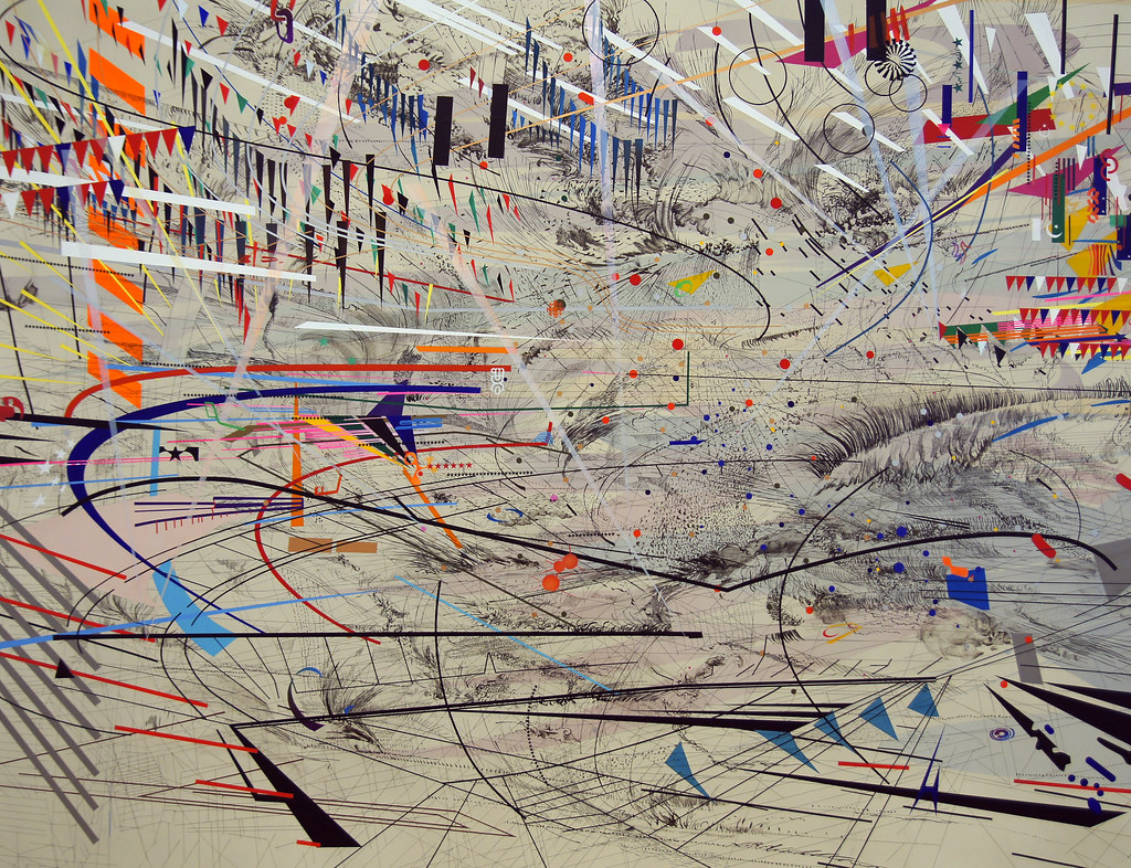 Julie Mehretu painting