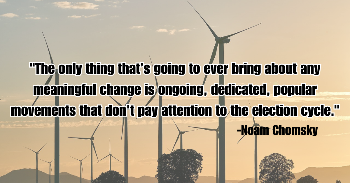 "The only thing that’s going to ever bring about any meaningful change is ongoing, dedicated, popular movements that don't pay attention to the election cycle."