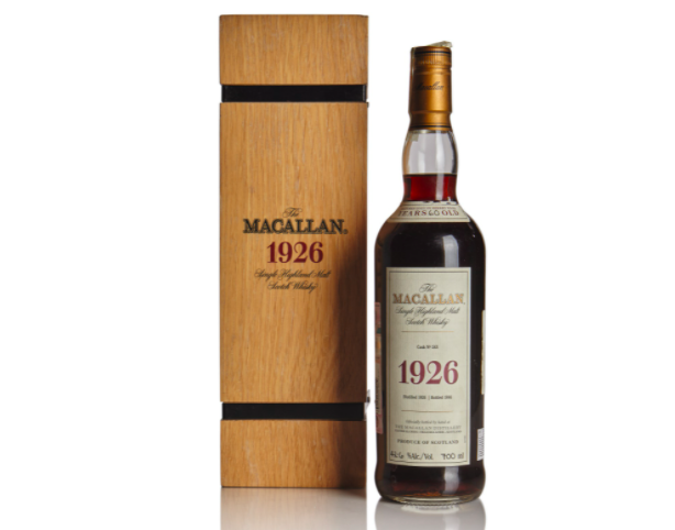 Macallan 1926 60 year old whiskey