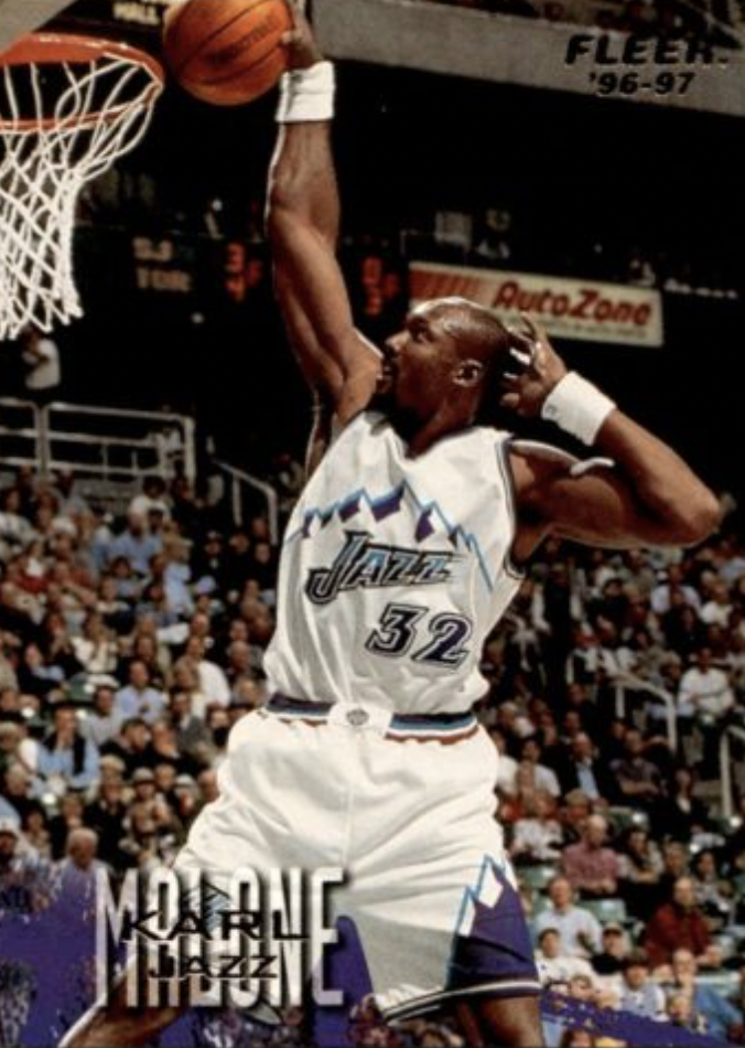 Karl Malone 1996 Fleer