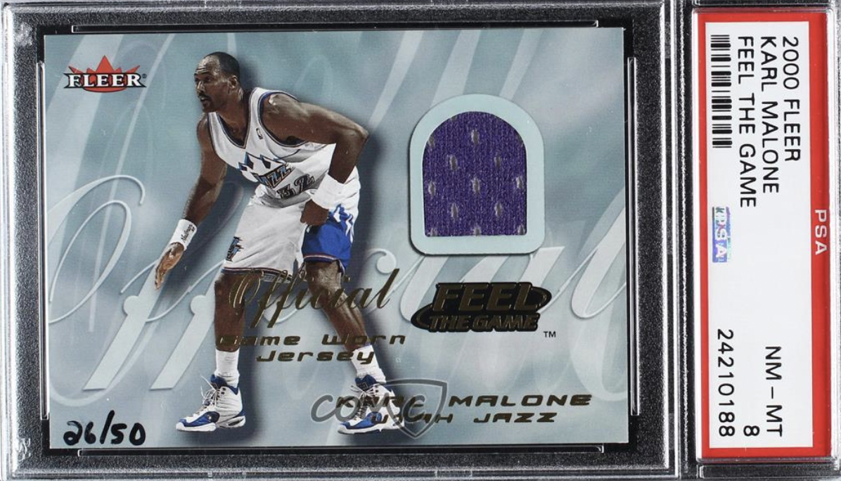 2000 Karl Malone Fleer Game Worn