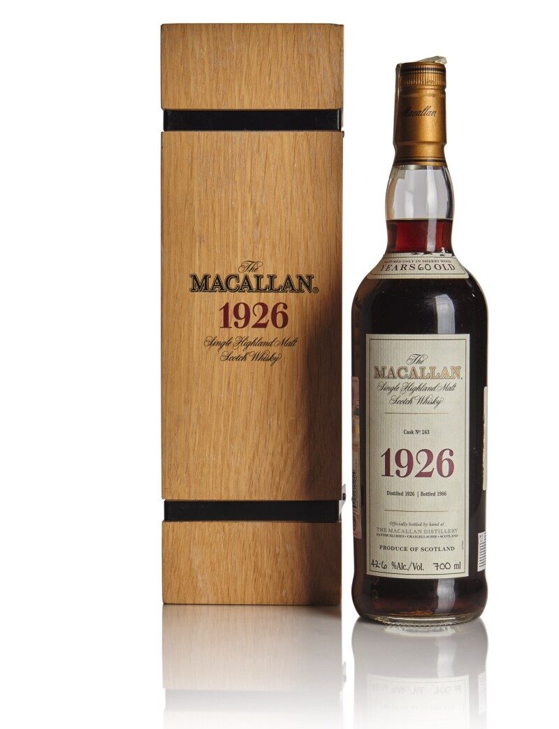 The Macallan 1926 whiskey cost