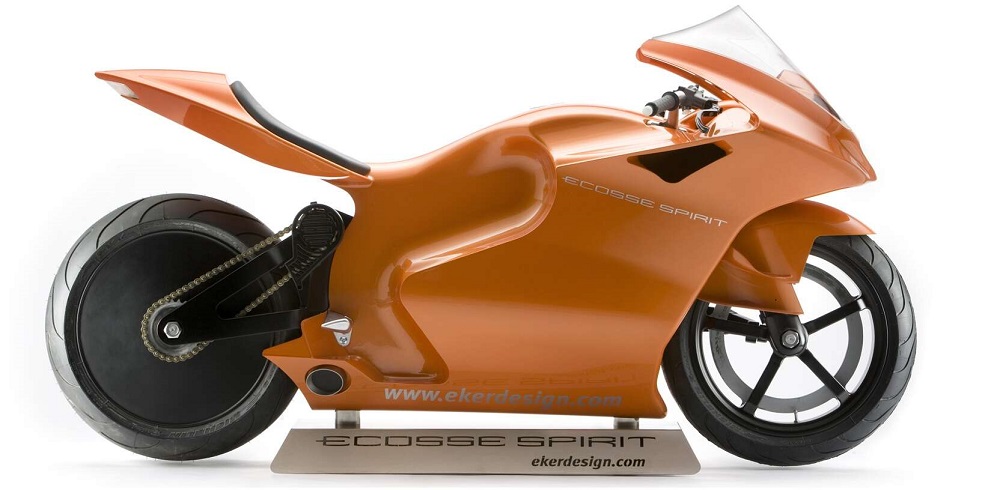 eker design ecosse spirit motorcycle isolated on white background