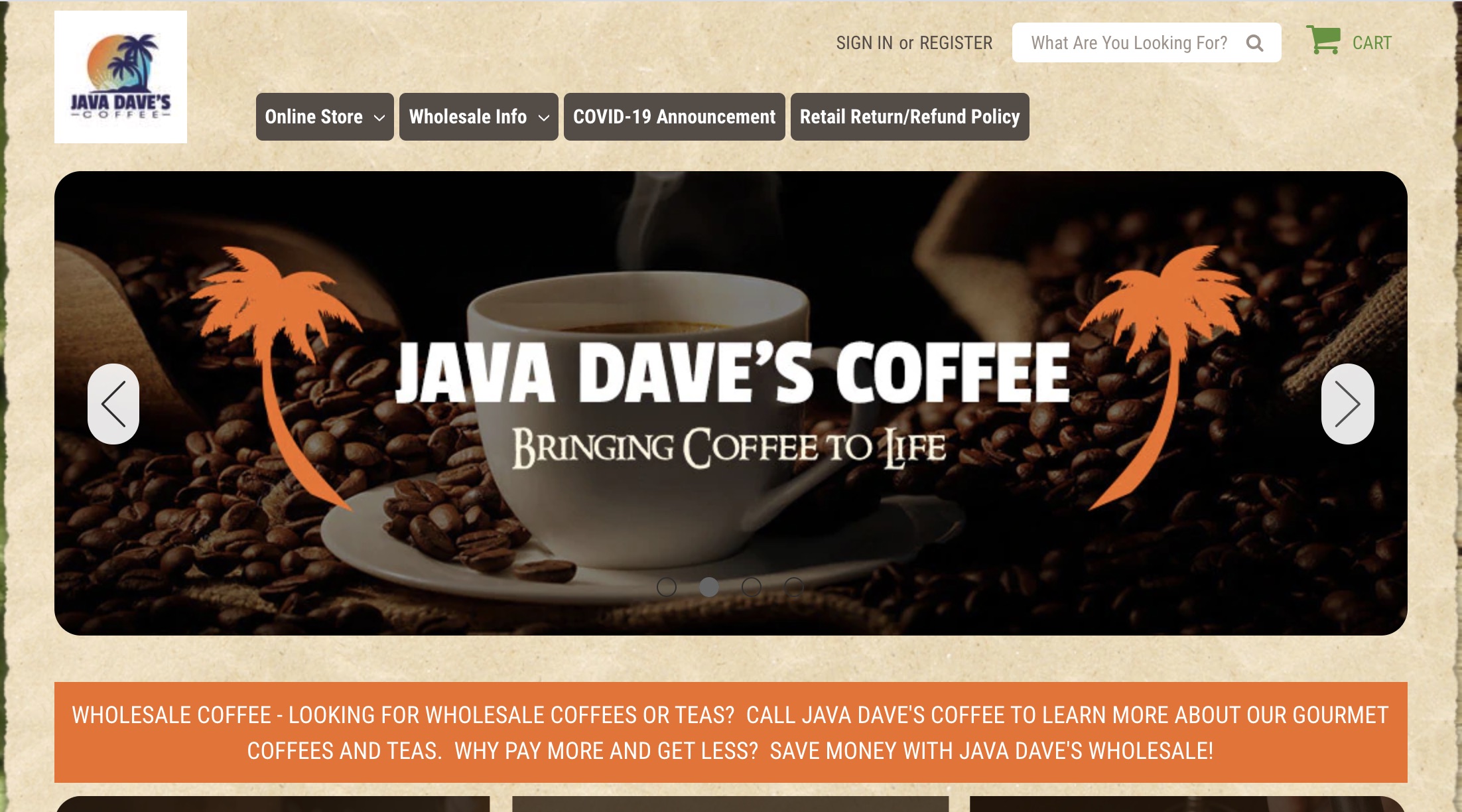 Java Dave's Coffee franchise cost