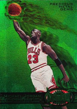 Michael Jordan Precious Metal basketball card Green