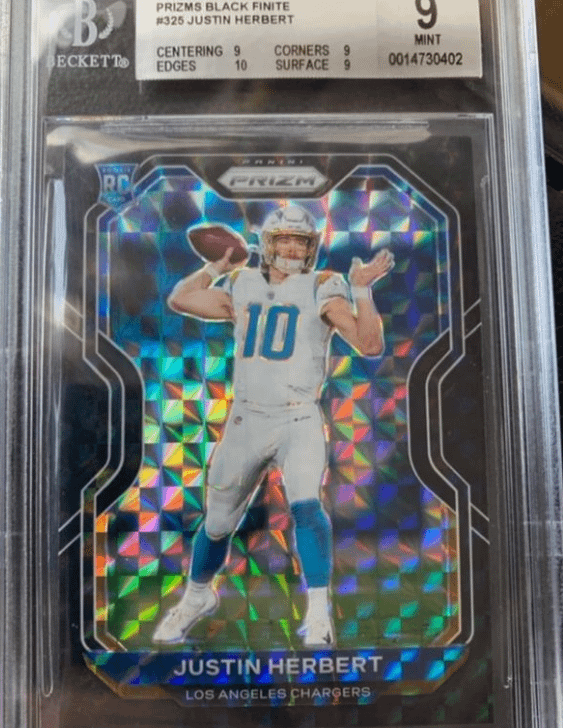 r/sportscards - Herbert Prizm Black Finite 1/1 Rookie Sells for $1.1 million