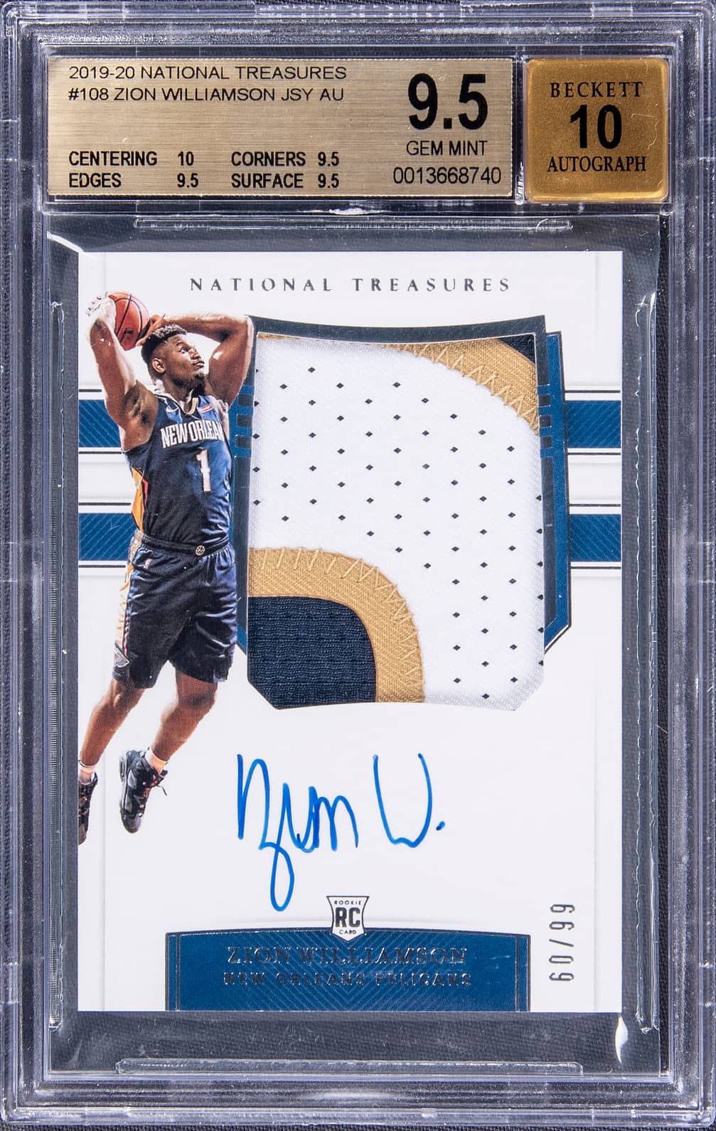 The Most Expensive Zion Williamson Basketball Card Ever Sold