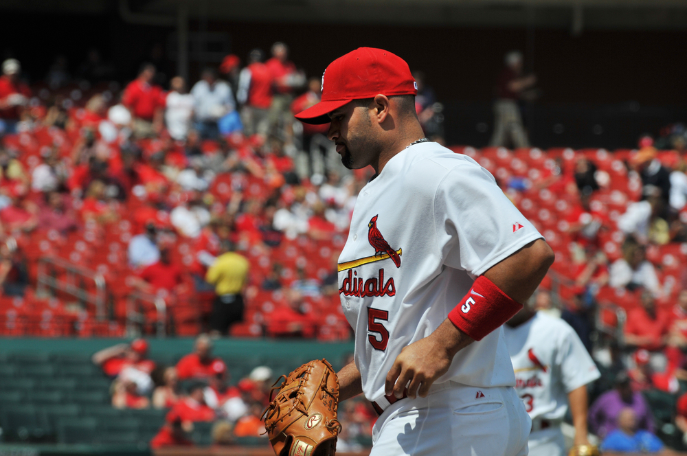 Albert Pujols at Busch Stadium in Saint Louis