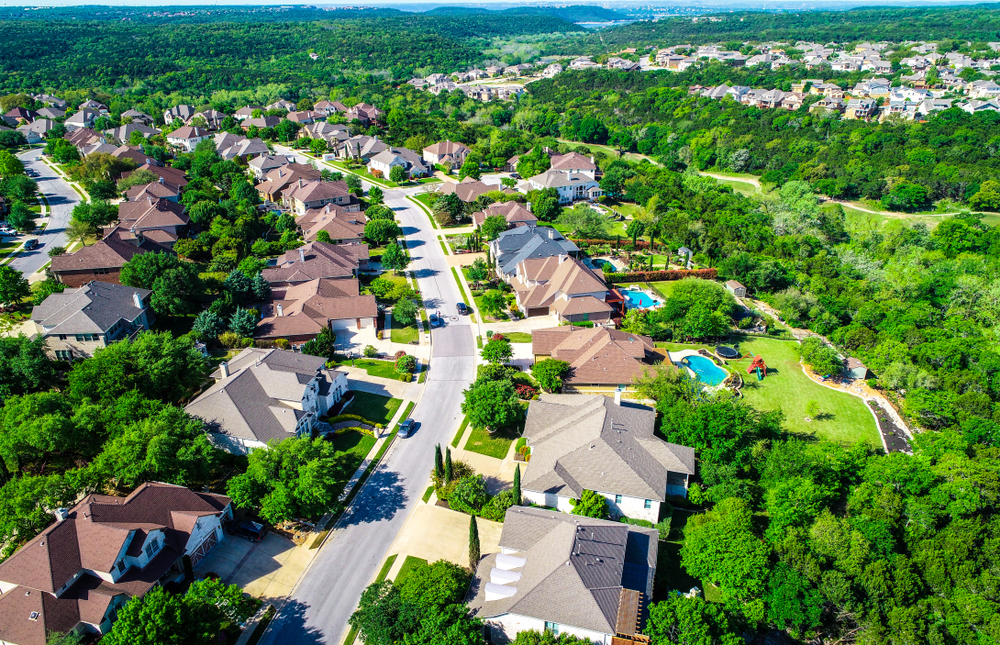 Cedar park texas aerial view