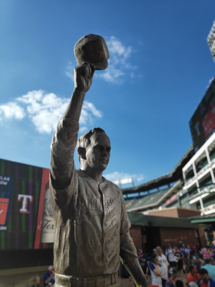 Nolan Ryan Statue at Globe LIfe Field