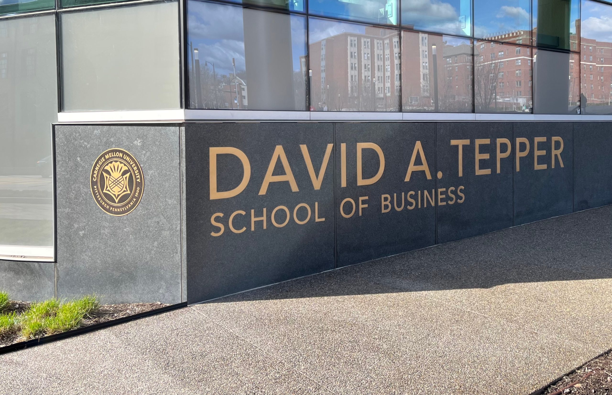 David Tepper School of business sign