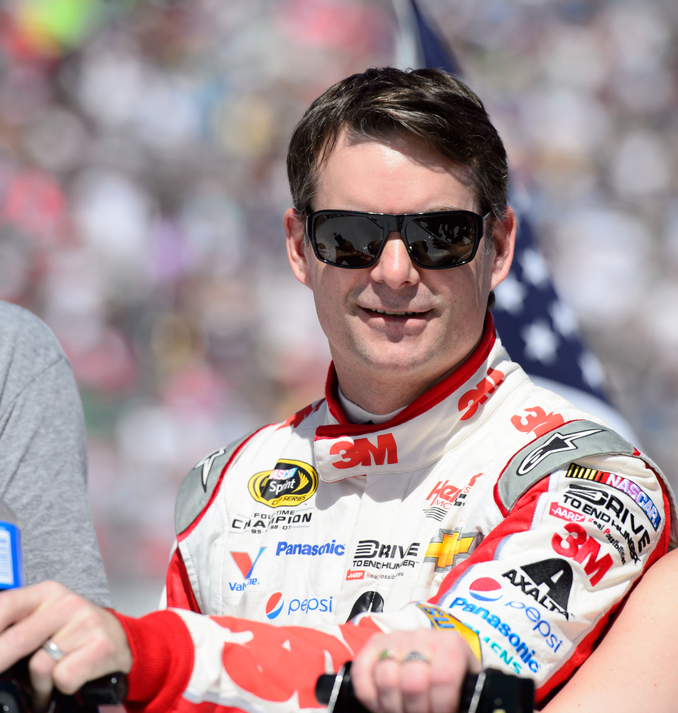 Jeff Gordon at the NASCAR Sprint Kobalt 400 race