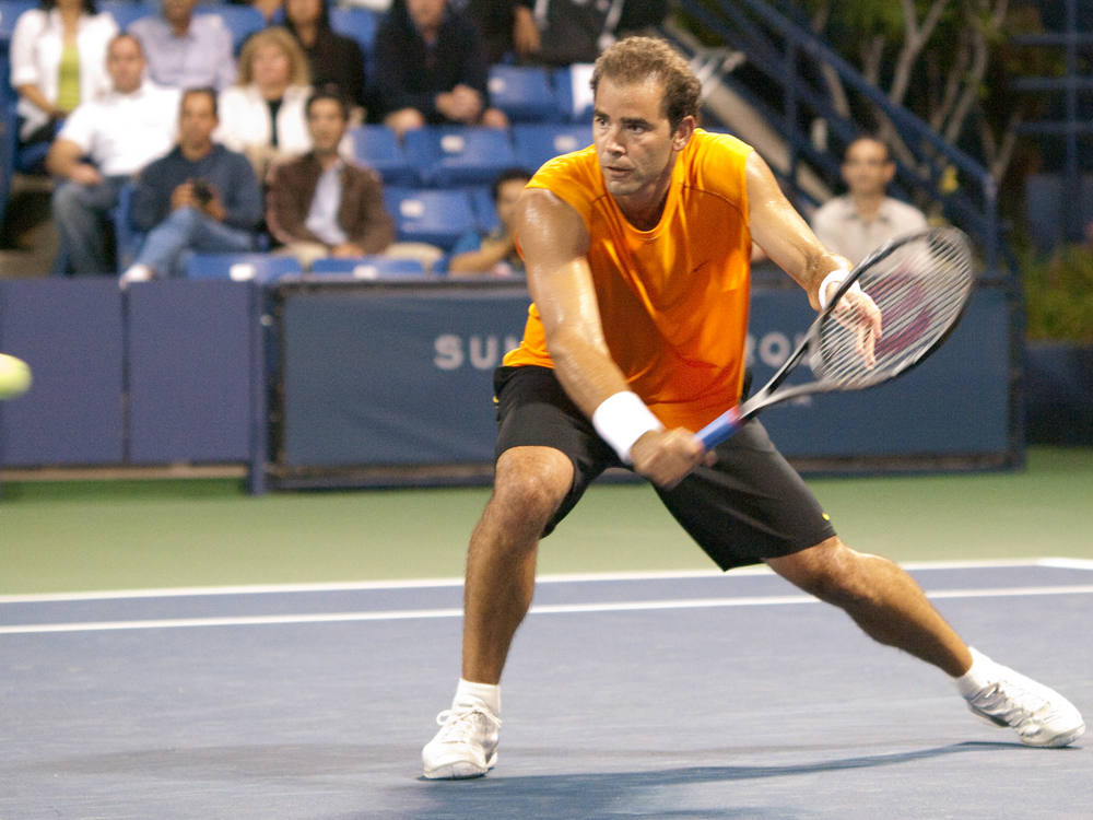 Pete Sampras exhibition match at the L.A. Tennis Open