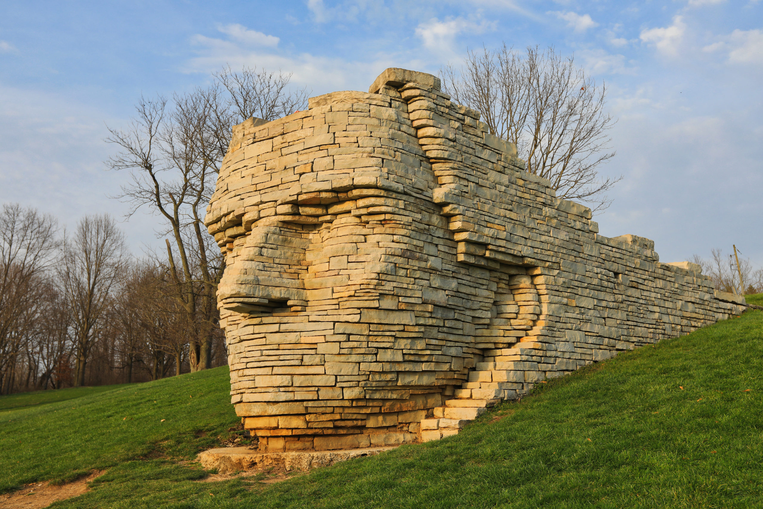 Cheif Leatherlips Sculpture Dublin Ohio