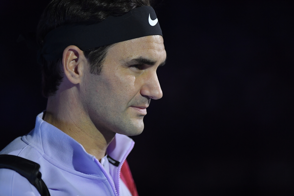 Roger Federer playing semi-final match against Belgium’s David Goffin during the Semi Final Nitto ATP Finals 2017